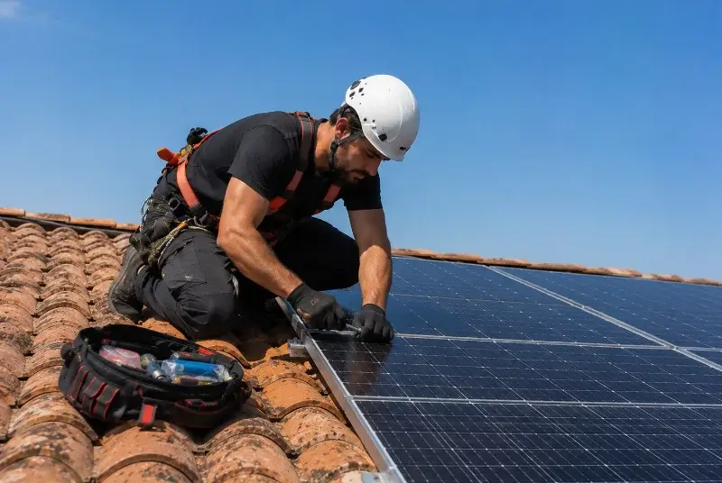 Maintenance et monitoring de panneaux solaires aux Deux Alpes