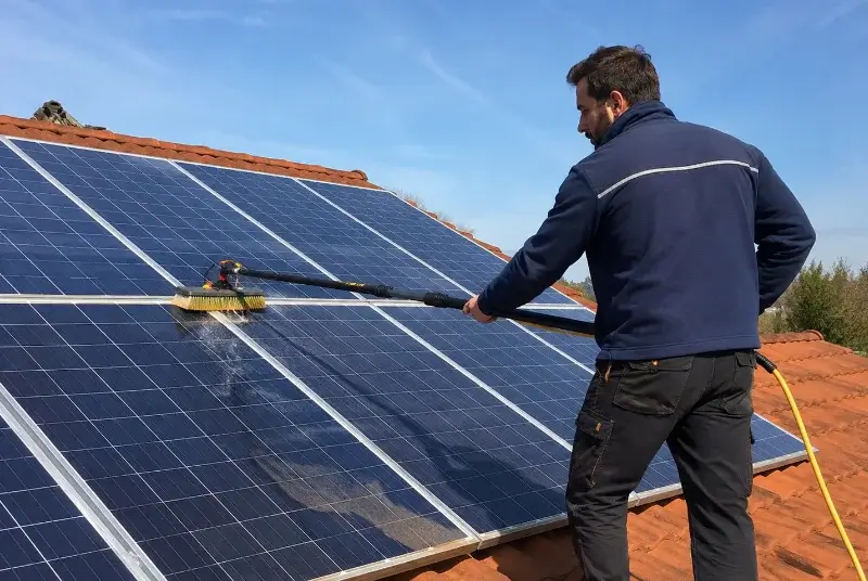 Nettoyage et entretien de panneaux solaires aux Deux Alpes